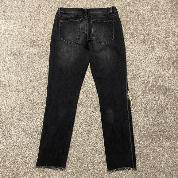 BDG Urban Outfitters Denim Black Twig Mid Rise Distressed Knee Raw Hem Jeans 28 - Picture 12 of 16
